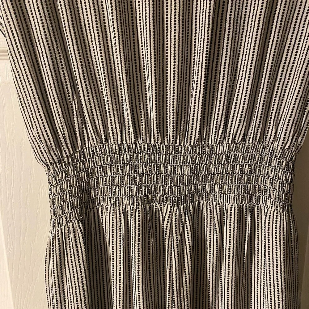 Max Studio Black and White Striped Jumpsuit - Picture 10 of 10